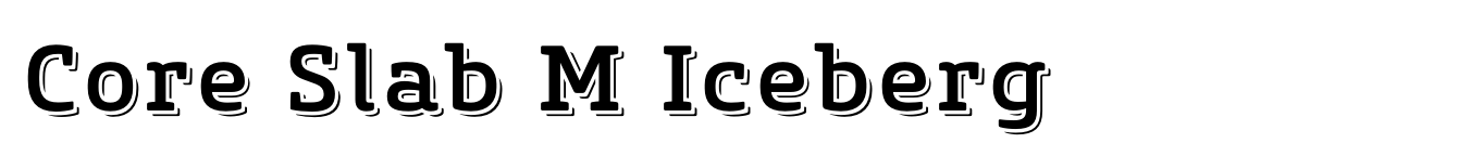 Core Slab M Iceberg